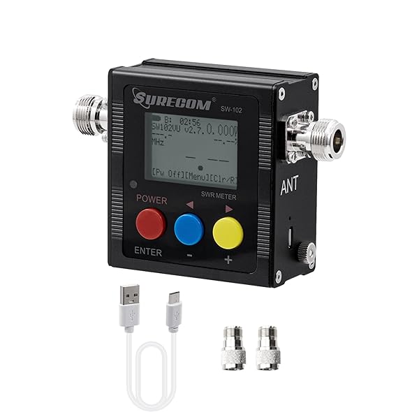 Mcbazel McBazel Surecom SW-102: Top Digital VHF/UHF Antenna Power & SWR Meter (125-525MHz)