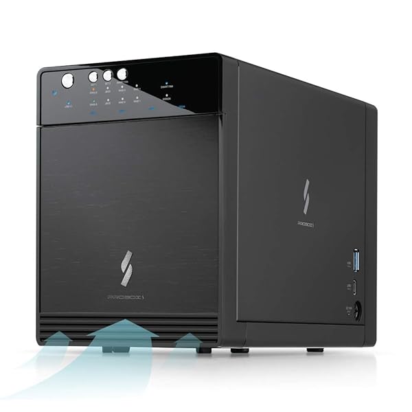 Mediasonic HFR7-SU31CH 4-Bay USB 3.2 RAID Enclosure - 24TB HDD Support, Fast 10Gbps Type-C DAS - Image 3