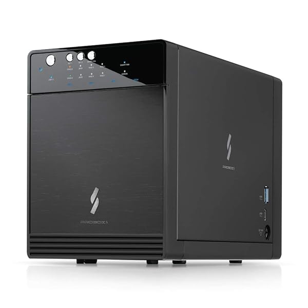 Mediasonic HFR7-SU31CH 4-Bay USB 3.2 RAID Enclosure - 24TB HDD Support, Fast 10Gbps Type-C DAS - Image 2