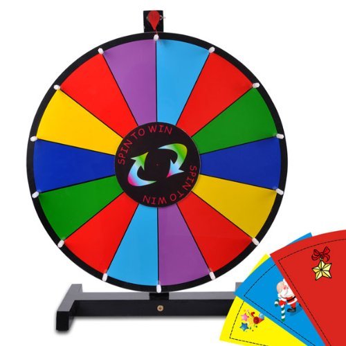 MegaBrand 24" Tabletop Spinning Prize Wheel 14 Slots with Color Dry Erase - Image 2