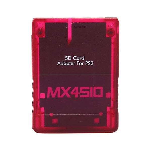 Yoidesu MX4SIO Memory Adapter for PS2 Fat Console - SIO2SD Replacement & Expansion (Red)