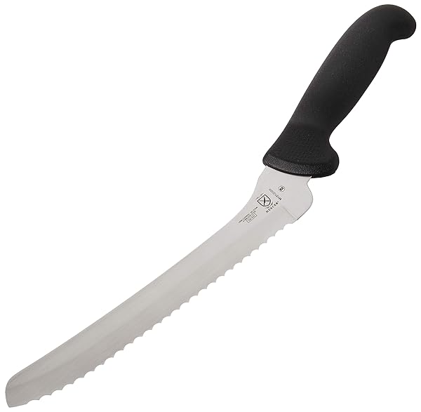 Mercer Culinary M18135BK 8-Inch Serrated Bread Knife - Perfect for Slicing Bread with Ease