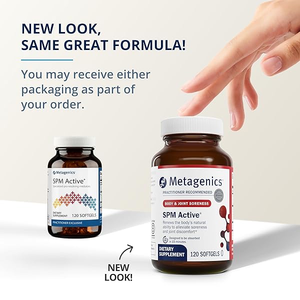 Metagenics SPM Active: Joint Comfort & Tissue Health - Non-GMO, Gluten-Free Softgels for Minor Discomfort Relief - Image 5
