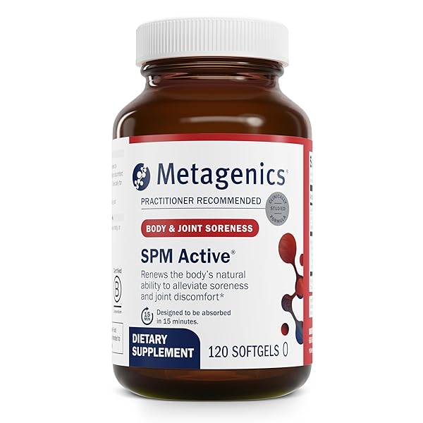 Metagenics Metagenics SPM Active: Joint Comfort & Tissue Health - Non-GMO, Gluten-Free Softgels for Minor Discomfort Relief