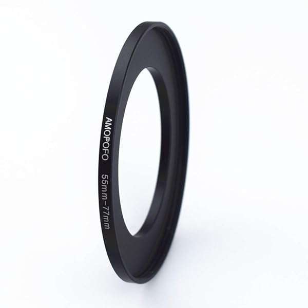 55mm to 77mm Metal Step Up Ring Adapter - CNC Machined Aluminum for Filters, Compatible with All 55mm Lenses - Image 4