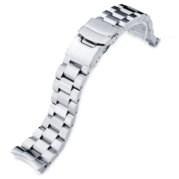 MiLTAT 22mm Watch Band for Seiko SKX007 SKX009 SKX011 Hexad Solid Screw Links SEL