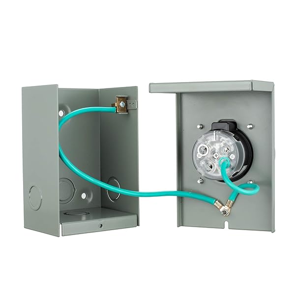 Miady 30 Amp Generator Power Inlet Box L14-30P 125250 Volt for Generators Up to 7500 Watts Weatherproof ETL Listed - Image 6