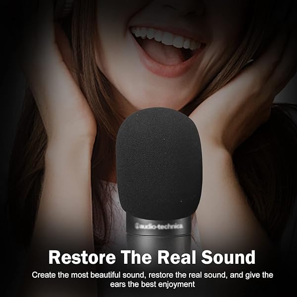 Mic Cover Foam Microphone Windscreen 2PCS Pop Filter for AT2020 AT2020USB AT2020USBi AT2035 AT2050 Recording Microphones - Image 5