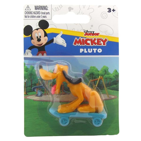"Collectible Mickey and Friends 3D 2.5" Figure - Detailed Pluto Cake Topper Miniature"