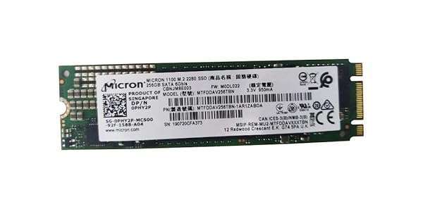 Micron 256GB M.2 2280 NGFF SSD - High-Speed 3D NAND TLC SATA III Storage Solution