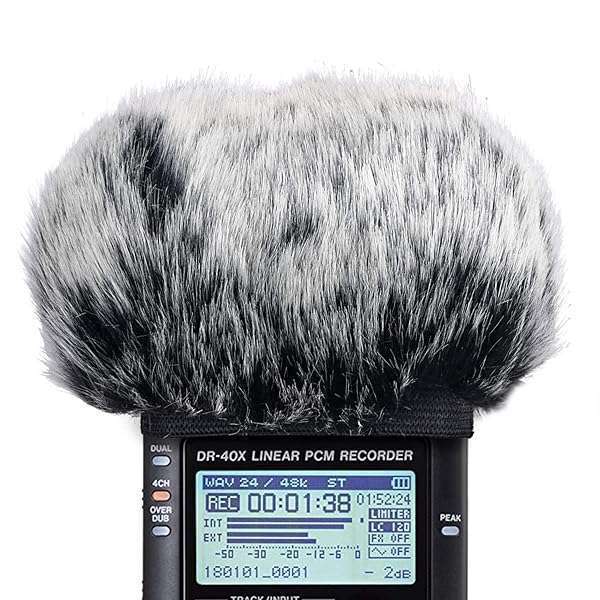 Best Microphone Windscreen for Tascam DR-40X | SUNMON Furry Cover for Clear Recording - Image 3