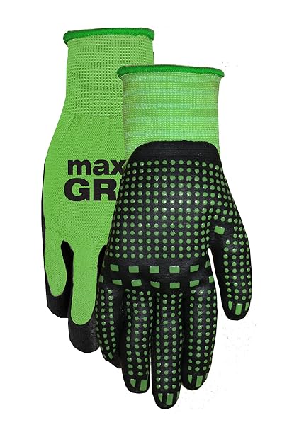 MidWest Homes for Pets Buy MidWest Gloves & Gear 93-L-AZ-12 Max Grip - Ladies Green, Single Pair for Ultimate Comfort & Durability