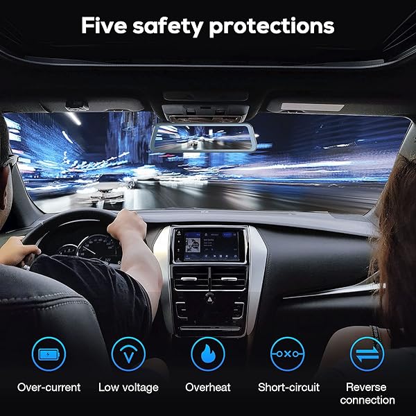 Mini USB Dash Cam Hardwire Kit for Q3, Hardwire Kit Fuse for Dash Camera with Fuse Taps and Installation Tools, Low Voltage Protection for Dash Cam - Image 6