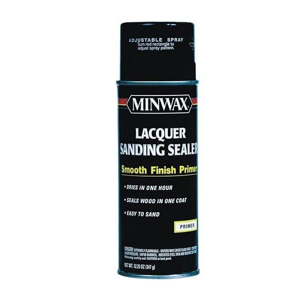 Minwax Minwax Smooth Clear Oil-Based Lacquer Sanding Sealer 12.25 Oz - Perfect Finish for Wood Projects