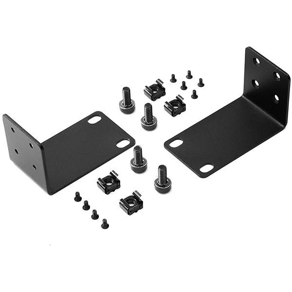MokerLink MokerLink 1U Rack Mount Kit Compatible for 13 inch Switches, Compatible for Netgear, D-Link, TRENDnet Series Switches