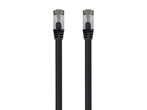 Monoprice Cat8 Ethernet Network Cable 30 Feet Black 40Gbps 2GHz Pure Copper PVC Entegrade Series