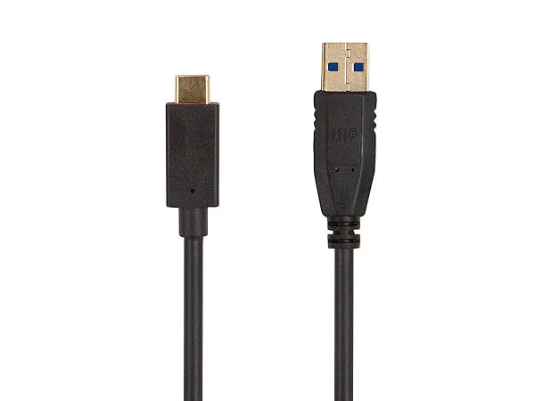 Monoprice USB 3.0 Type-C to Type-A Cable 32AWG 3 Amps 3 Feet for Laptops Desktops Chargers Power Banks and Cellphones Black Select Series
