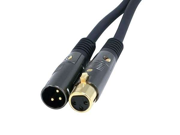 Monoprice 15ft XLR Male to Female Cable - Gold Plated, 16AWG, Ideal for Microphones & Interconnects - Stage Right Series