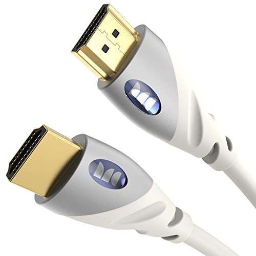 Monster Monster 6FT HDMI Cable 4K Ultra HD with Ethernet & Gold Contacts - Perfect for PS3 & Monitors
