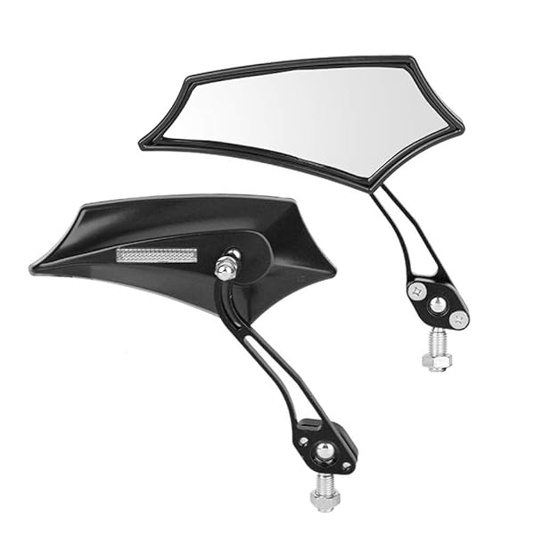 Universal Motorcycle Mirrors Pair Black Rearview Side Mirrors for Motorbike Modified Accessories - Image 2