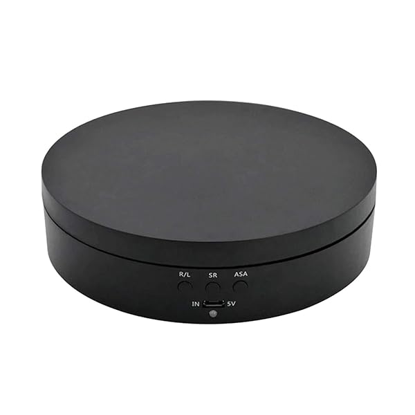 Motorized Rotating Display Stand, 360 Degree Electric Rotating Turntable for Photography Products Display, Jewelry, Watch, 3D Models, Cake and Collectibles (Matte) - Image 2