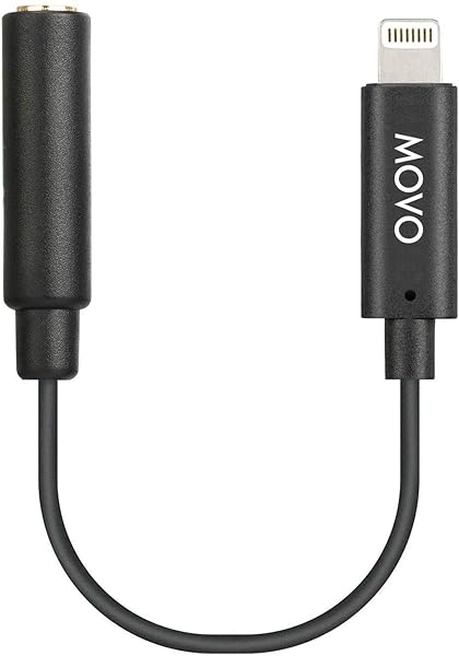 Movo Buy Movo IMA-1 TRRS Microphone Adapter for iPhone & iPad - Lightning Connector Dongle for Pro Audio