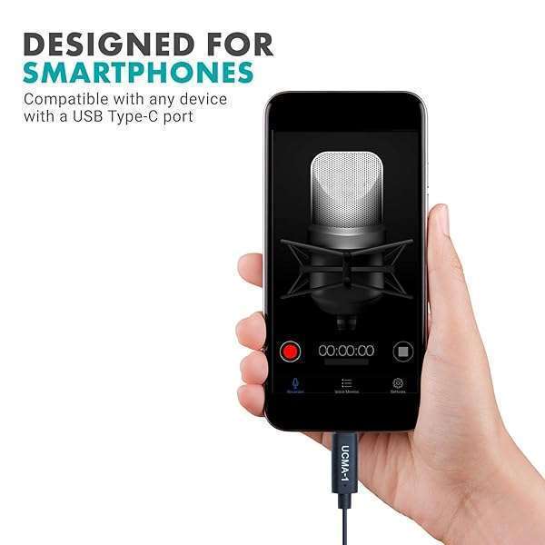 Buy Movo UCMA-1 3.5mm TRS to USB-C Microphone Adapter for Samsung, Pixel, Moto, iPad Pro & More - Image 3