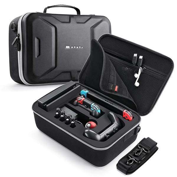 Buy Mumba Deluxe Carrying Case for Nintendo Switch OLED - Large Capacity Travel Pouch for Console & Accessories