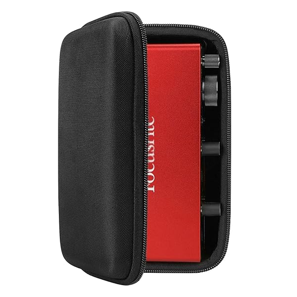 Musiin Audio Interface Case, Compatible with Focusrite Scarlett 2i2 3rd Gen Third Generation Audio Interface Cover, Velvet Interior (Black)