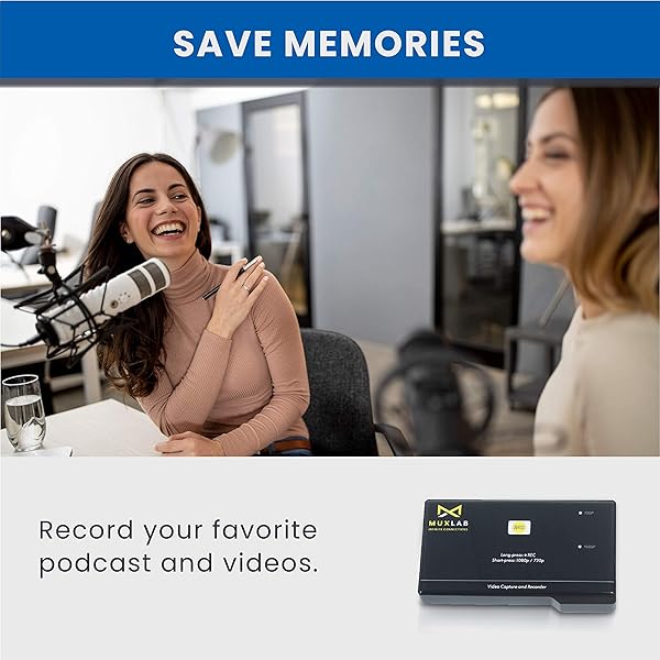 MuxLab HDMI to USB Video Capture Recorder - 1080P 60FPS, No Driver Needed, Perfect for PC & Game Consoles - Image 6