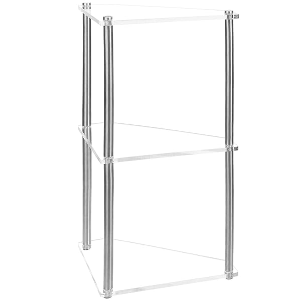 MyGift 3 Tier Clear Acrylic and Metal Display Stand for Bathroom Vanity and Makeup Organization - Image 5