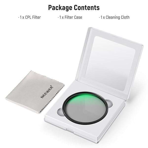 NEEWER 77mm Polarizer Filter - Ultra Slim Multi-Coated CPL for Enhanced Contrast & Reduced Glare - Image 8