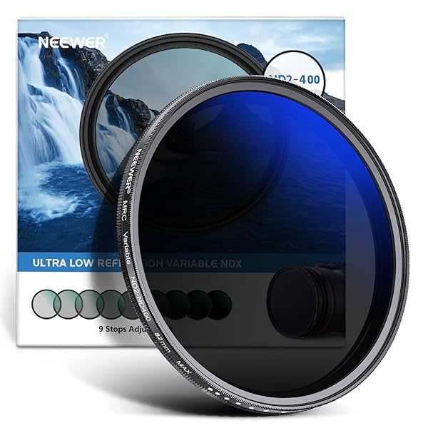 NEEWER 82mm Variable ND Filter ND2-ND400: Multi-Layer Coating, Water & Scratch Resistant for Stunning Photography - Image 2