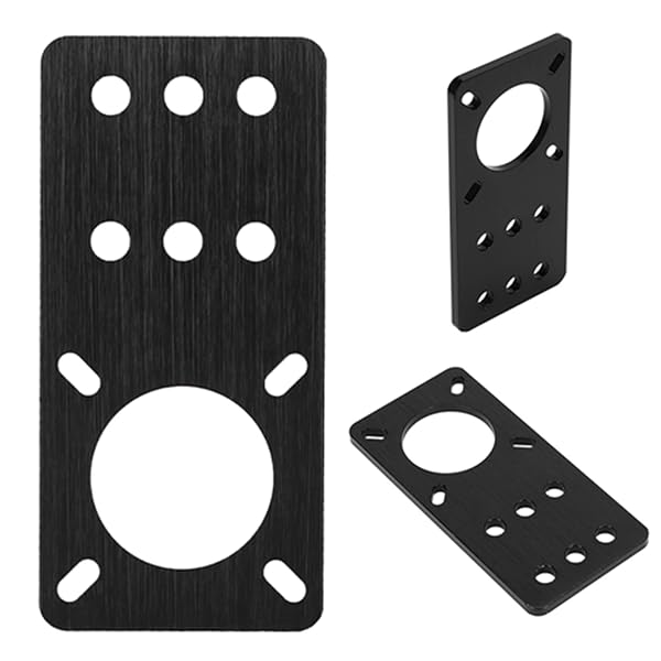 High-Quality NEMA17 Stepper Motor Mount Plate - Anodized Aluminum for 3D Printers & Linear Applications (Black) - Image 6