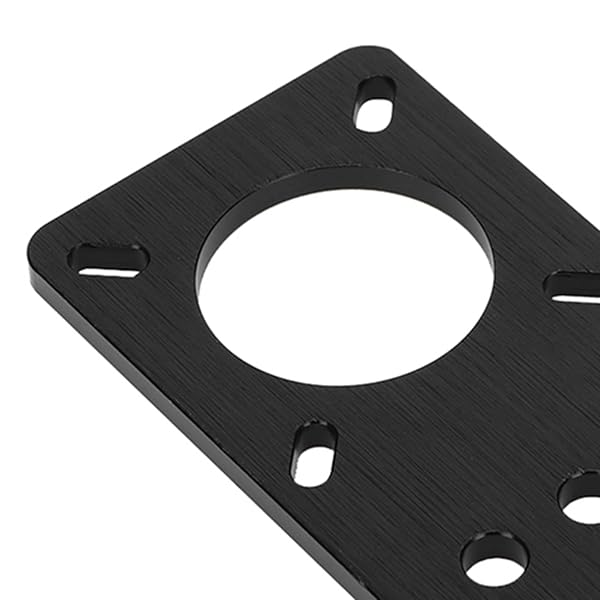 High-Quality NEMA17 Stepper Motor Mount Plate - Anodized Aluminum for 3D Printers & Linear Applications (Black) - Image 7