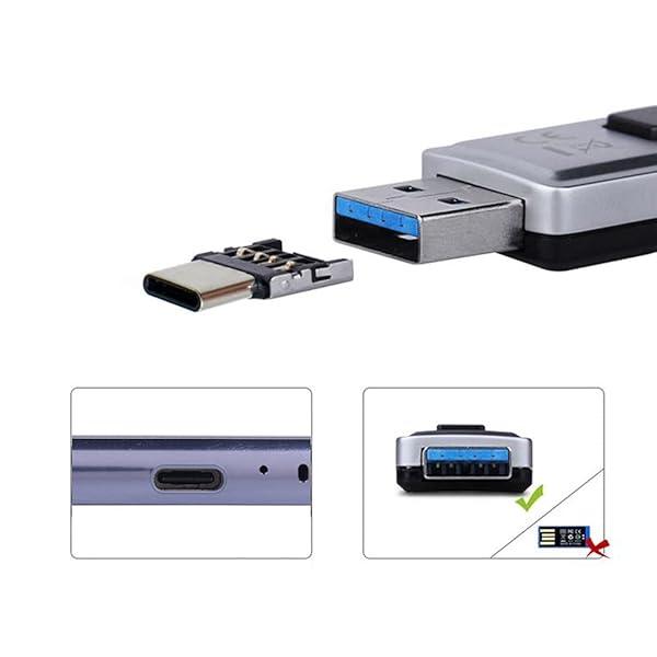 NFHK USB 3.0 Micro SD SDXC TF Card Reader with Type-C OTG Adapter for Tablets and Cell Phones - Image 10