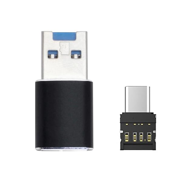 NFHK USB 3.0 Micro SD SDXC TF Card Reader with Type-C OTG Adapter for Tablets and Cell Phones