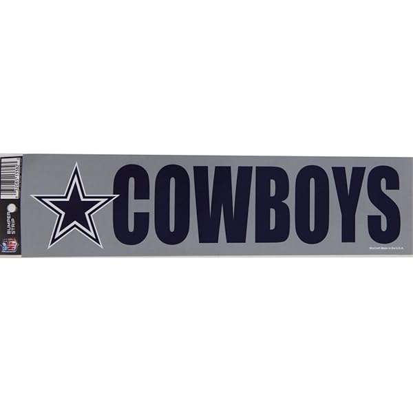 Shop NFL Dallas Cowboys Decal Bumper Sticker - Team Color, One Size | Perfect for Fans! - Image 2
