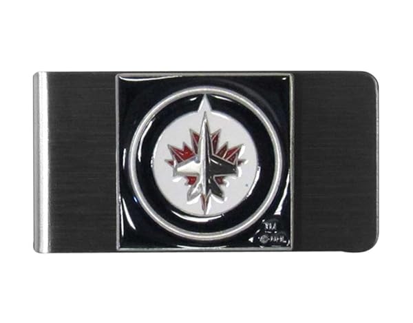 Shop NHL Siskiyou Sports Men's Winnipeg Jets Steel Money Clip - Team Color, One Size - Image 2
