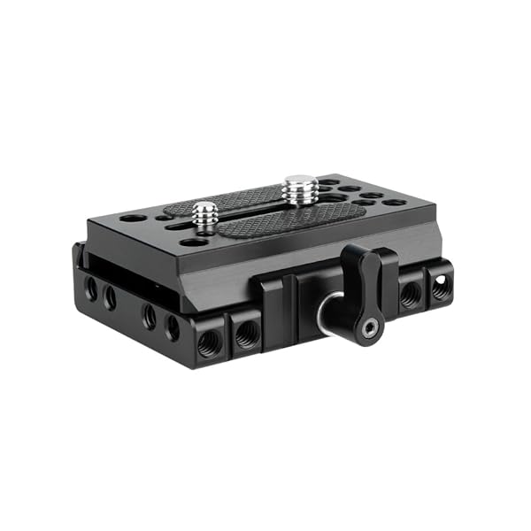 NICEYRIG Quick Release Base Plate for Manfrotto 577, 501, 504, 701 - DSLR 15mm Rail Support System