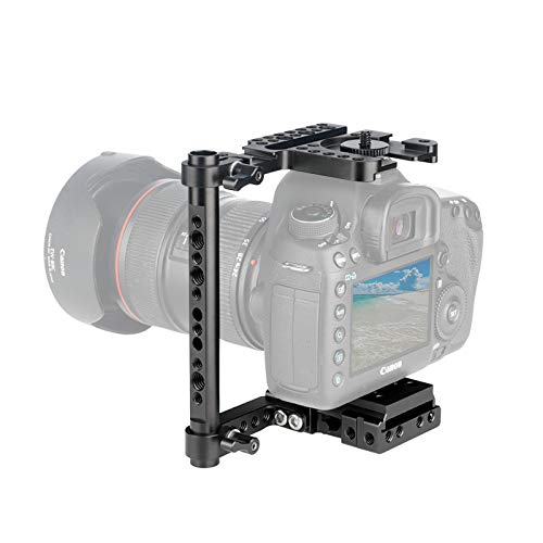 NICEYRIG Buy NICEYRIG Quick Release Camera Cage for Canon & Nikon - Universal DSLR Half Cage for Enhanced Stability