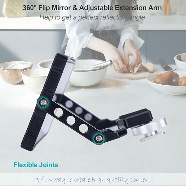 Capture Perfect Selfies with NICEYRIG Vlog Mirror for iPhone 14/13/12/11 Pro Max - Ideal for YouTube, TikTok & Instagram! - Image 3