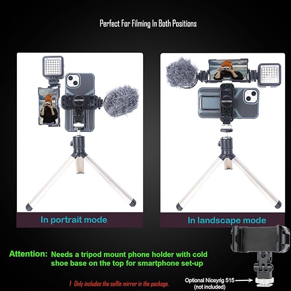 Capture Perfect Selfies with NICEYRIG Vlog Mirror for iPhone 14/13/12/11 Pro Max - Ideal for YouTube, TikTok & Instagram! - Image 5