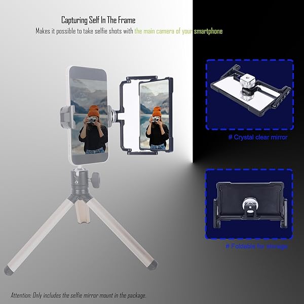 Capture Perfect Selfies with NICEYRIG Vlog Mirror for iPhone 14/13/12/11 Pro Max - Ideal for YouTube, TikTok & Instagram! - Image 6