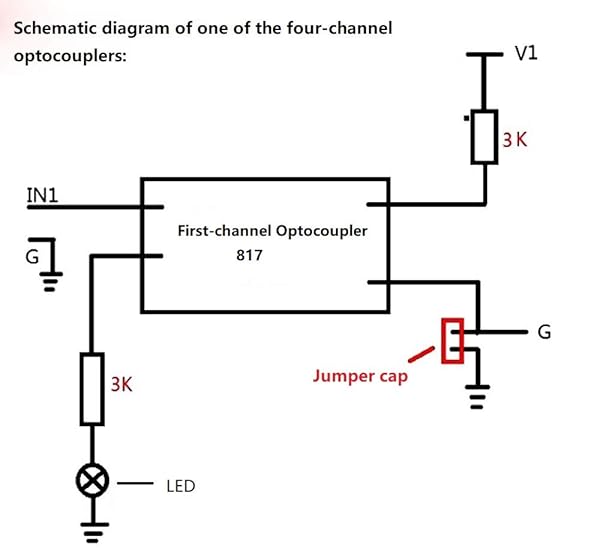 NOYITO PC817 4-Channel Optocoupler Isolation Board - 3.6-30V Voltage Converter Module - Image 3