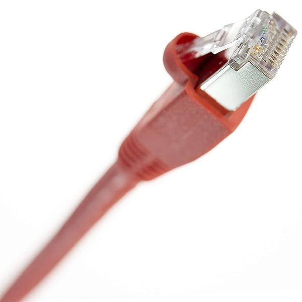 NTW Cat6 Ethernet Cable Shielded 100 FT RED Plated RJ45 Connector Internet LAN Wire Cable Cord for Modem Router PC Mac Laptop PS2 PS3 PS4 Xbox 360 Patch Panel Faster Than Cat5 Cat5e, 345-S6-100RD