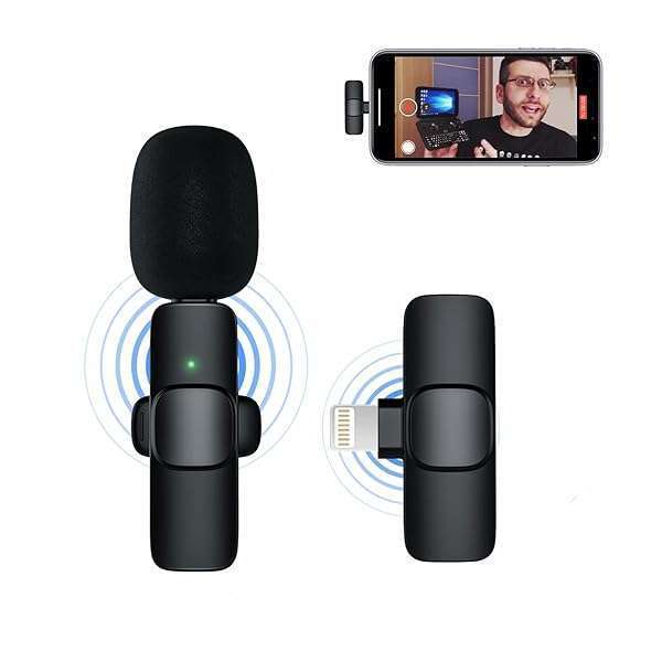 Buy NUNUWE Wireless Lavalier Microphone for iPhone & iPad - Perfect for TikTok, YouTube, Vlogs & Interviews! - Image 2