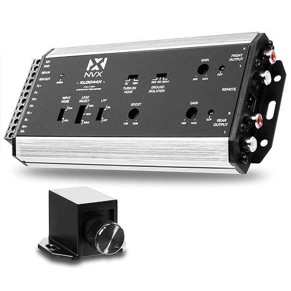 NVX XLOC44X: High Voltage 4-Channel Active Line Output Converter with Impedance Matching & Remote Level Control