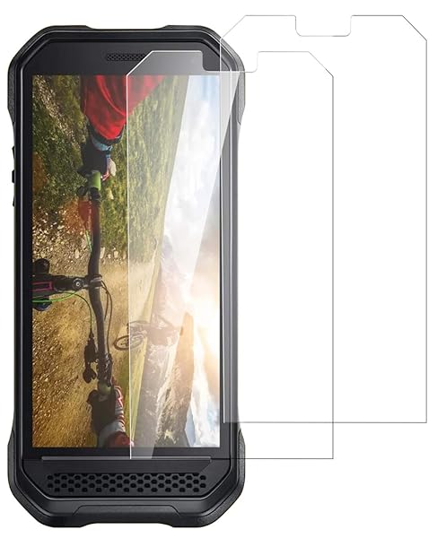 Nakedcellphone Tempered Glass Screen Protector for Verizon Kyocera DuraForce Ultra 5G UW E7110 Twin Pack Clear 9H Hard Scratch Guard