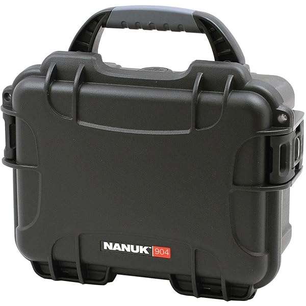 Nanuk Nanuk 904 Waterproof Case for Mirrorless Cameras & 2-Way Radios - Lightweight NK-7 Resin Protection